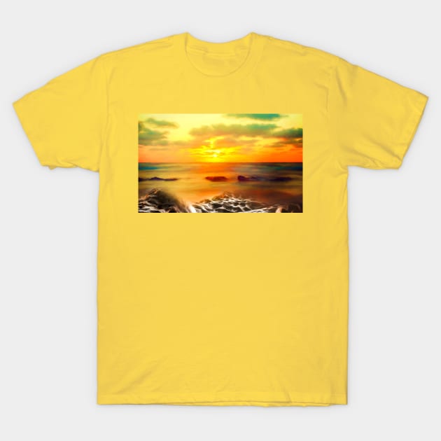 Sunset Beach T-Shirt by jasminaseidl